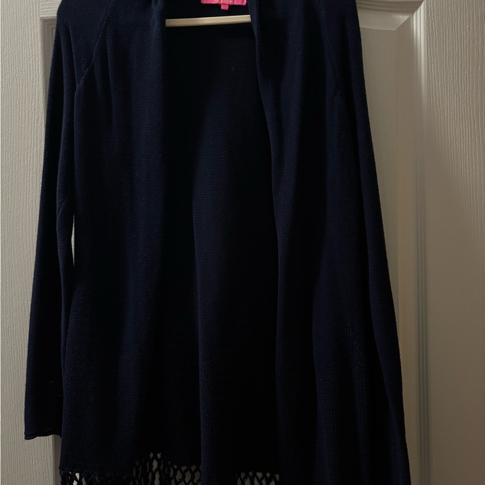 Lilly Pulitzer Navy Blue Tatum Sweater.